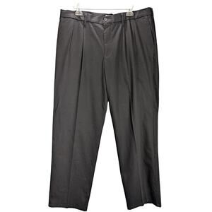 Dockers Pants Mens 40x34 Black Relaxed Fit Casual Dress Trousers Stretch Cotton